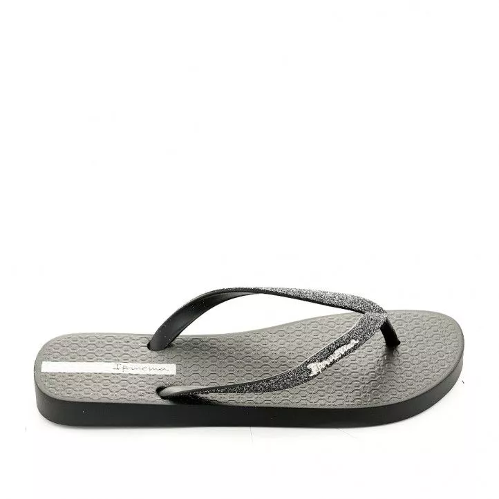 Chanclas Ipanema negras con purpurina