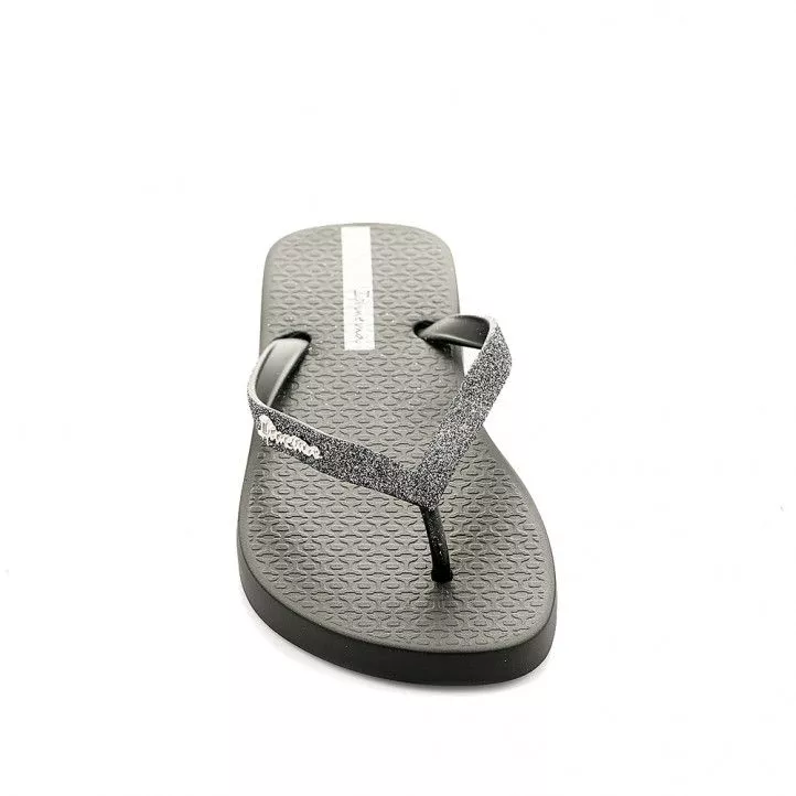 Chanclas Ipanema negras con purpurina