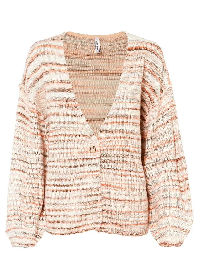 CHAQUETA DE PUNTO BLANCO LANANECTARINAMELOCOTóNBEIGE MATE