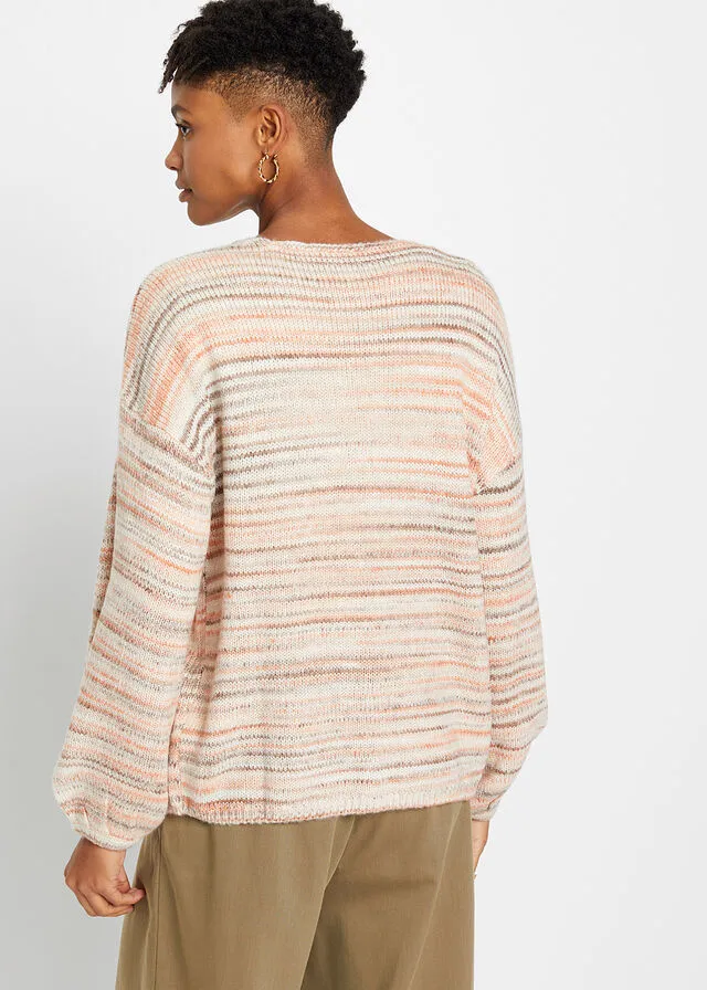 CHAQUETA DE PUNTO BLANCO LANANECTARINAMELOCOTóNBEIGE MATE