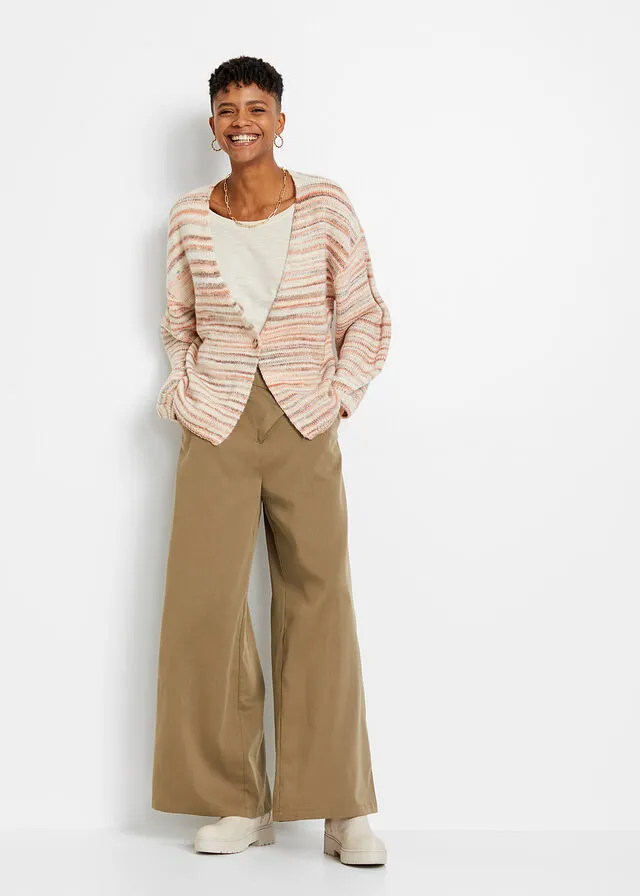 CHAQUETA DE PUNTO BLANCO LANANECTARINAMELOCOTóNBEIGE MATE