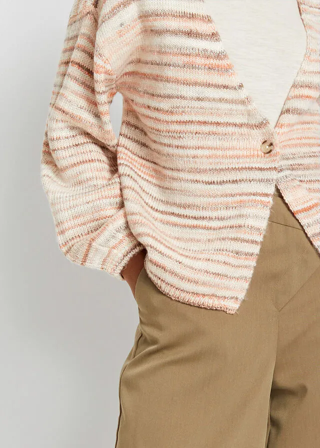 CHAQUETA DE PUNTO BLANCO LANANECTARINAMELOCOTóNBEIGE MATE