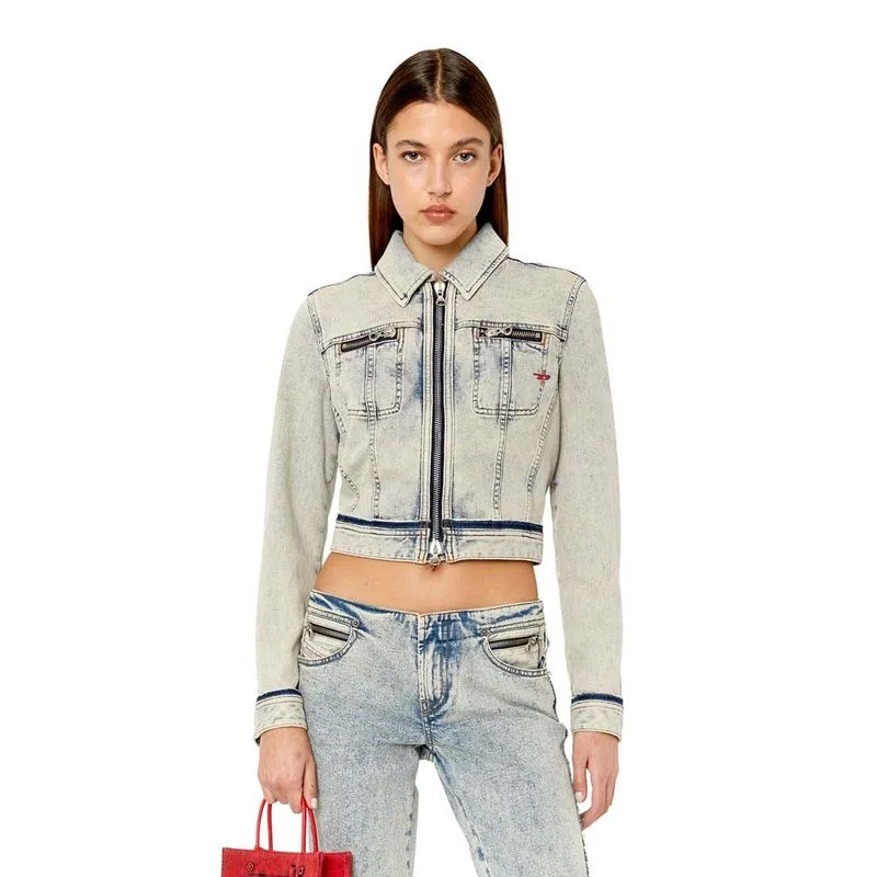 Chaqueta Denim Para Mujer De Slimmy Re 55095
