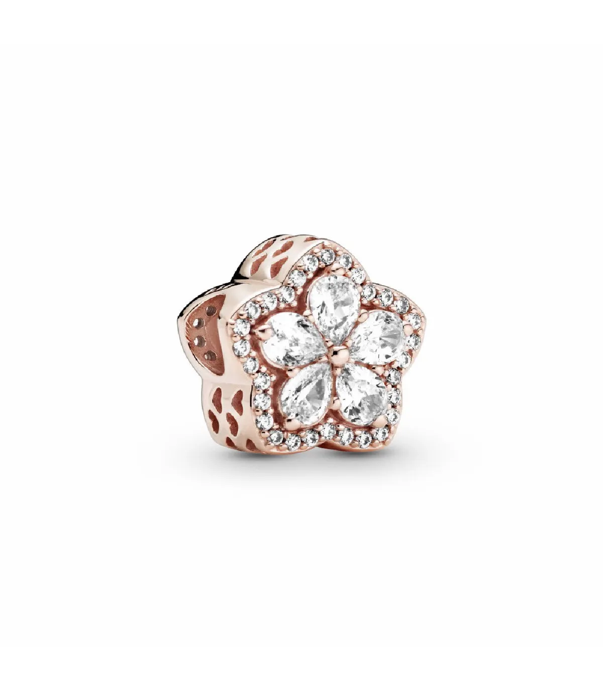 CHARM PANDORA ROSé FLOR CIRCONITAS TRANSPARENTES  789224C01