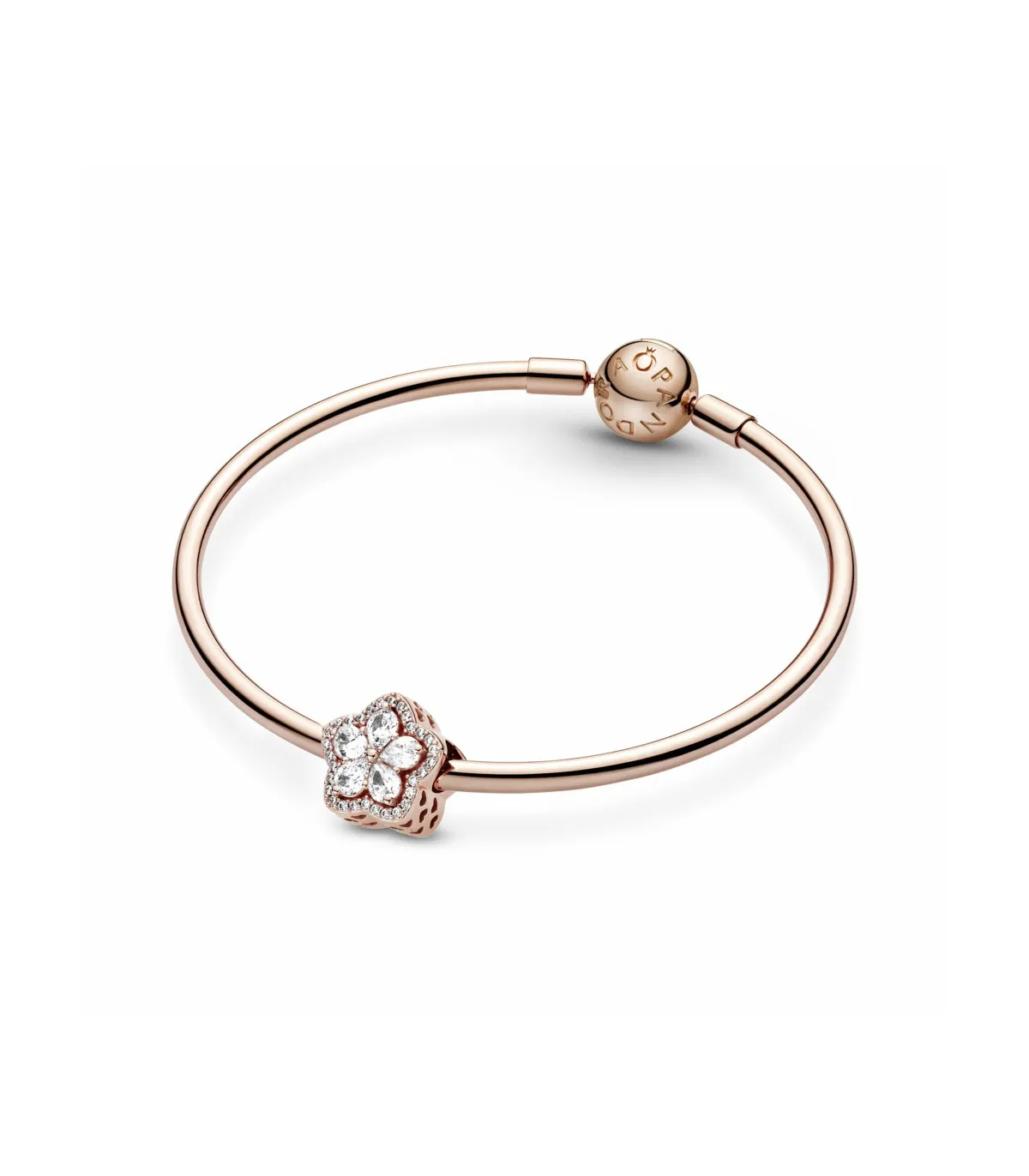 CHARM PANDORA ROSé FLOR CIRCONITAS TRANSPARENTES  789224C01