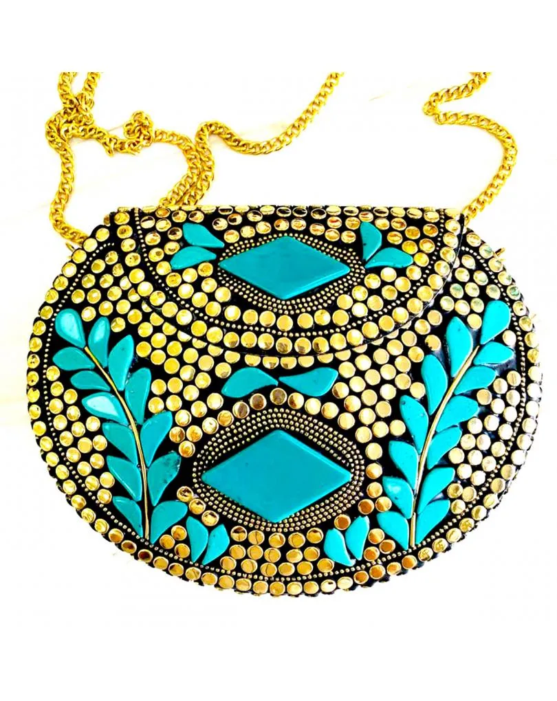 CLUTCH FIESTA DORADOS PARA INVITADAS DE BODAS TIPO COFRE