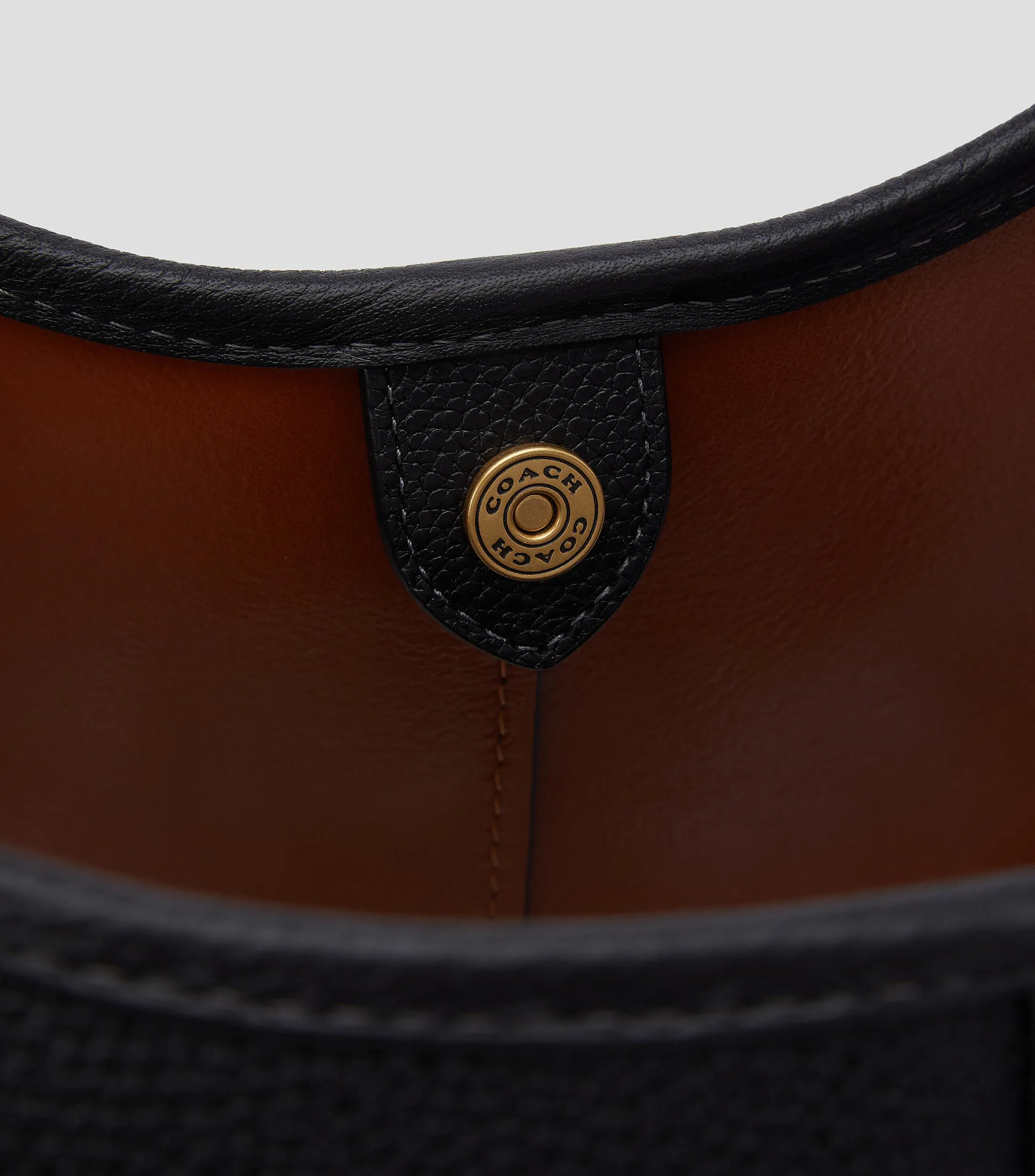 Coach Bolso hobo negro en piel Hadley liso Mujer