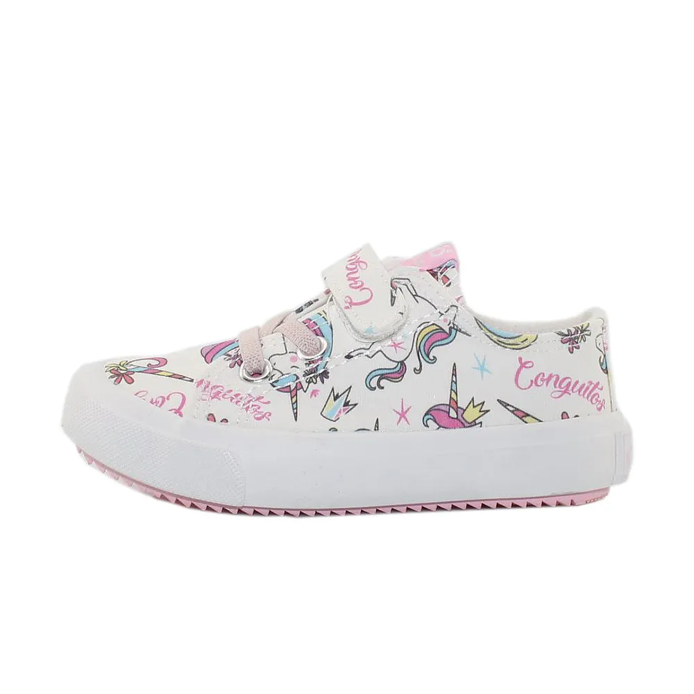 Conguitos Zapatillas Lona Fantasía con Unicornios