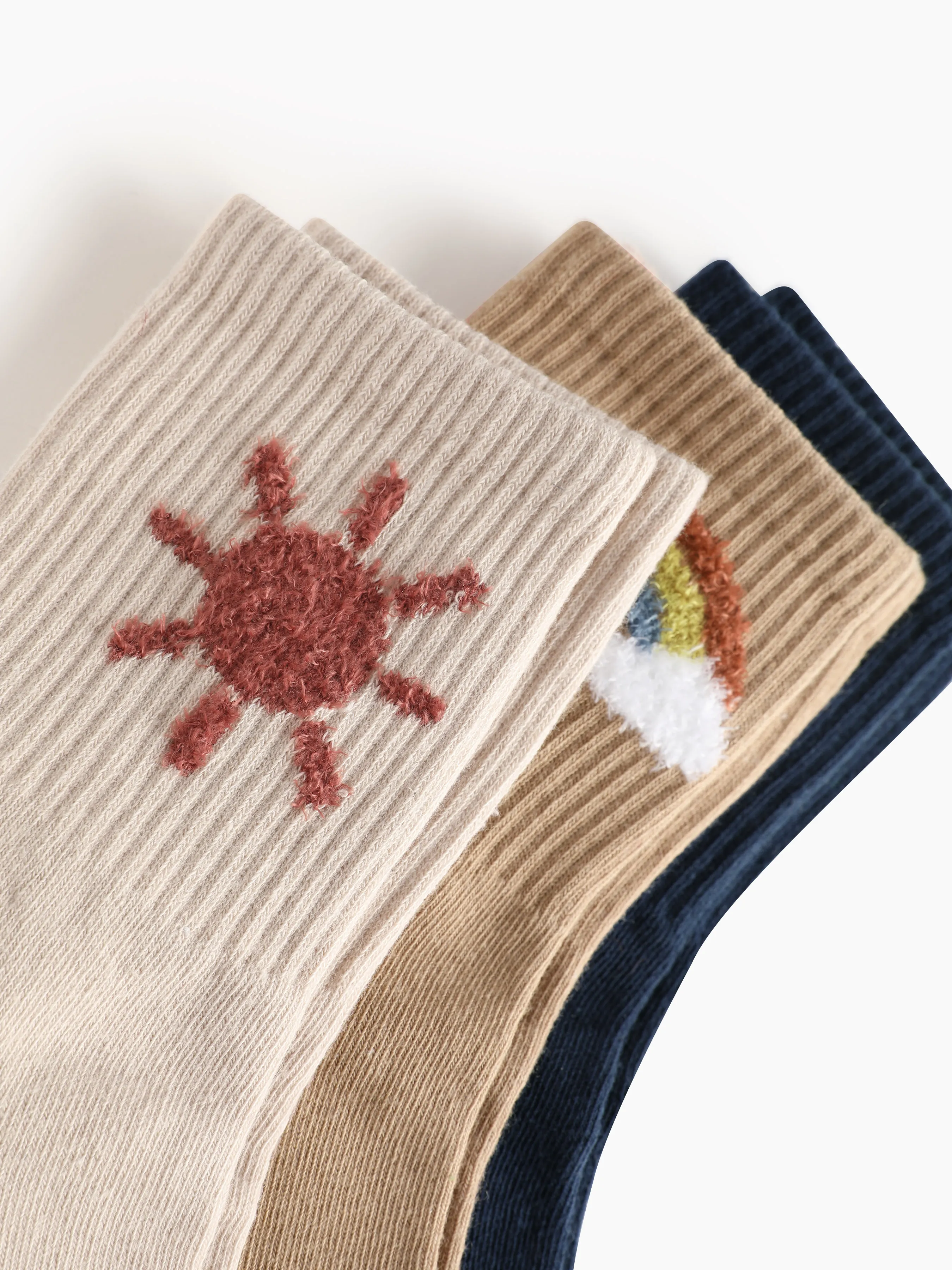 Conjunto de 3 pares de calcetines con patrón meteorológico
