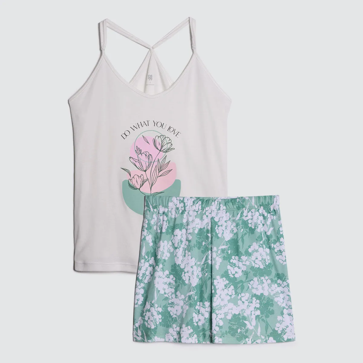 Conjunto De Pijama Con Short