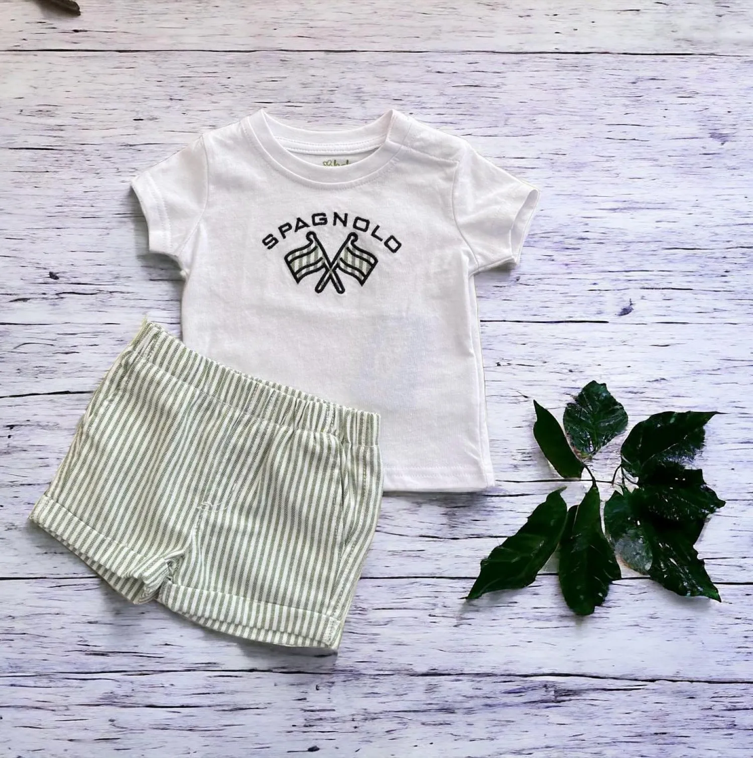 Conjunto para niño de spagnolo Camiseta y pantalón.