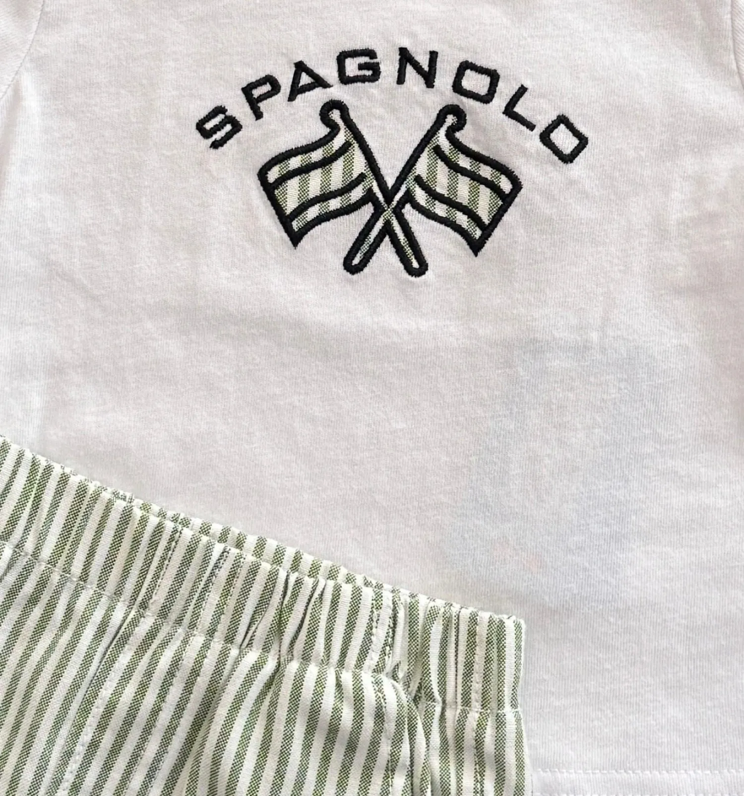 Conjunto para niño de spagnolo Camiseta y pantalón.