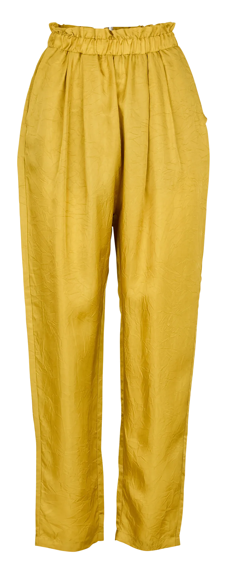 COTELAC Pantalón sarouel de talle alto en marron