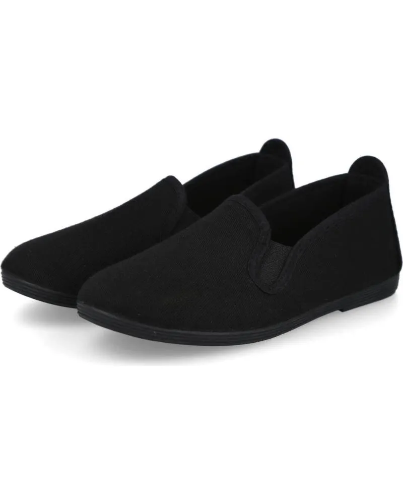 Deportivas BUBBLE BOBBLE  de Niña 200 KUNG FU ZAPATILLAS DE LONA  NEGRO