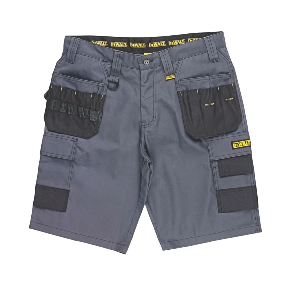 DeWalt Ripstop, pantalón corto multibolsillo, gris/negro (cintura 38