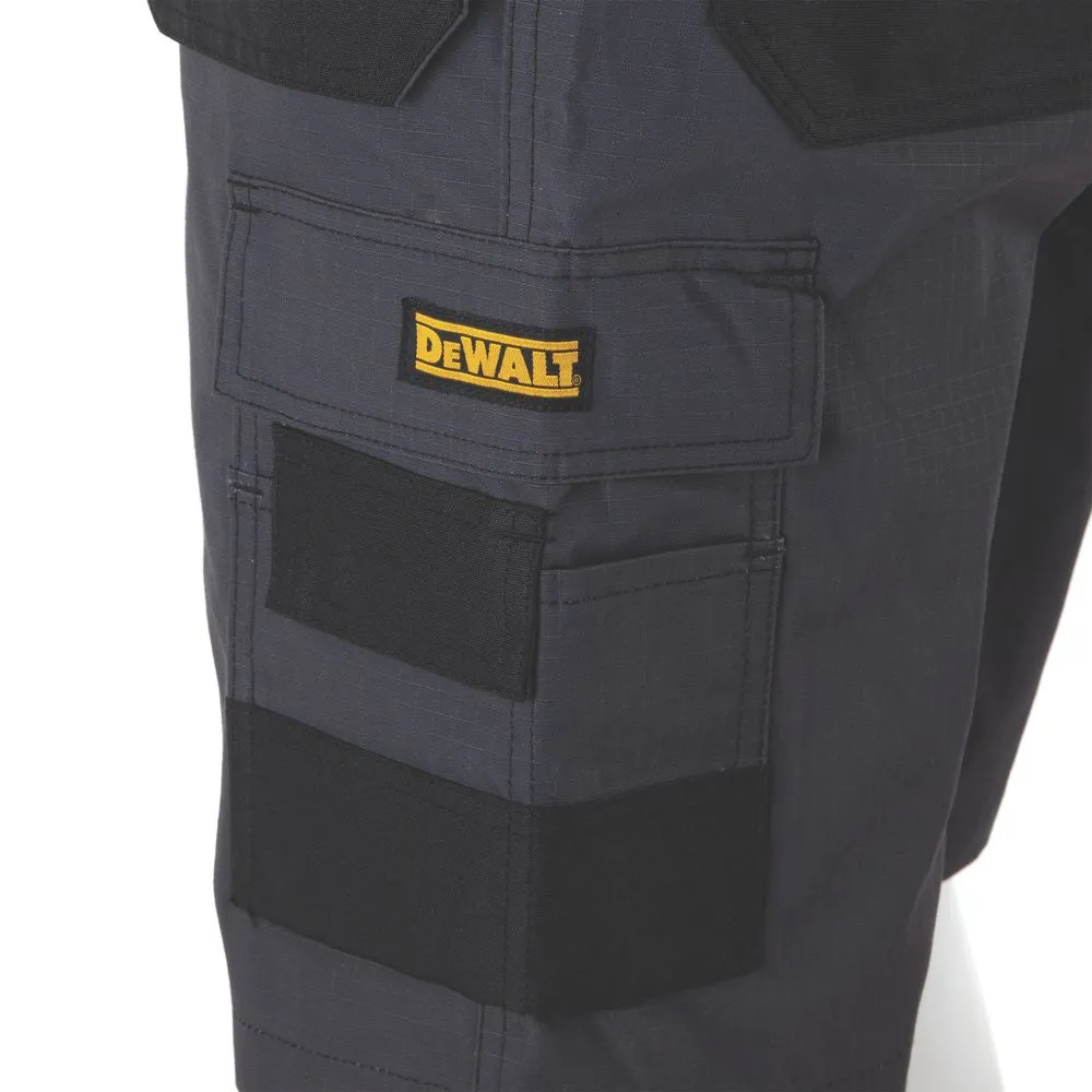 DeWalt Ripstop, pantalón corto multibolsillo, gris/negro (cintura 38