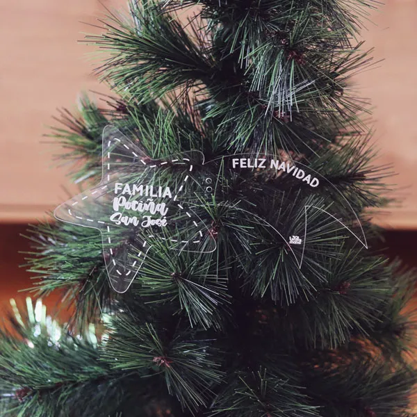 Estrella Fugaz de Metacrilato Personalizada