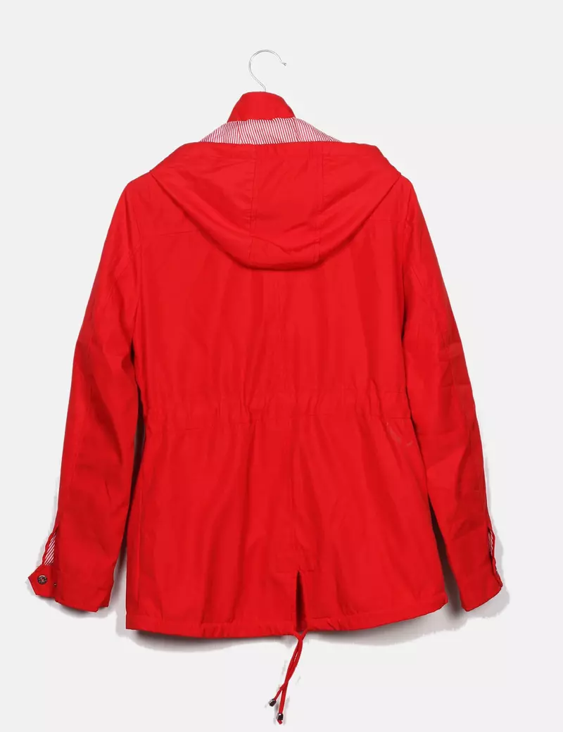Ewinker Parka con capucha roja