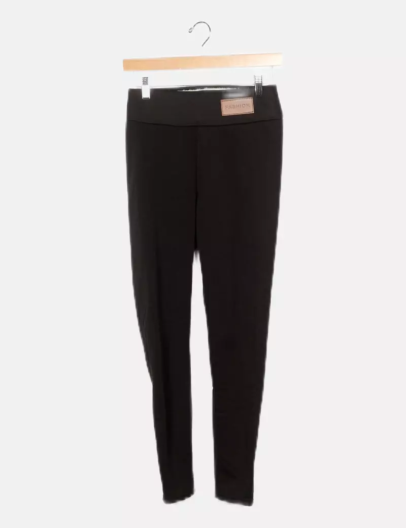 Fashion Legging negro con borreguito