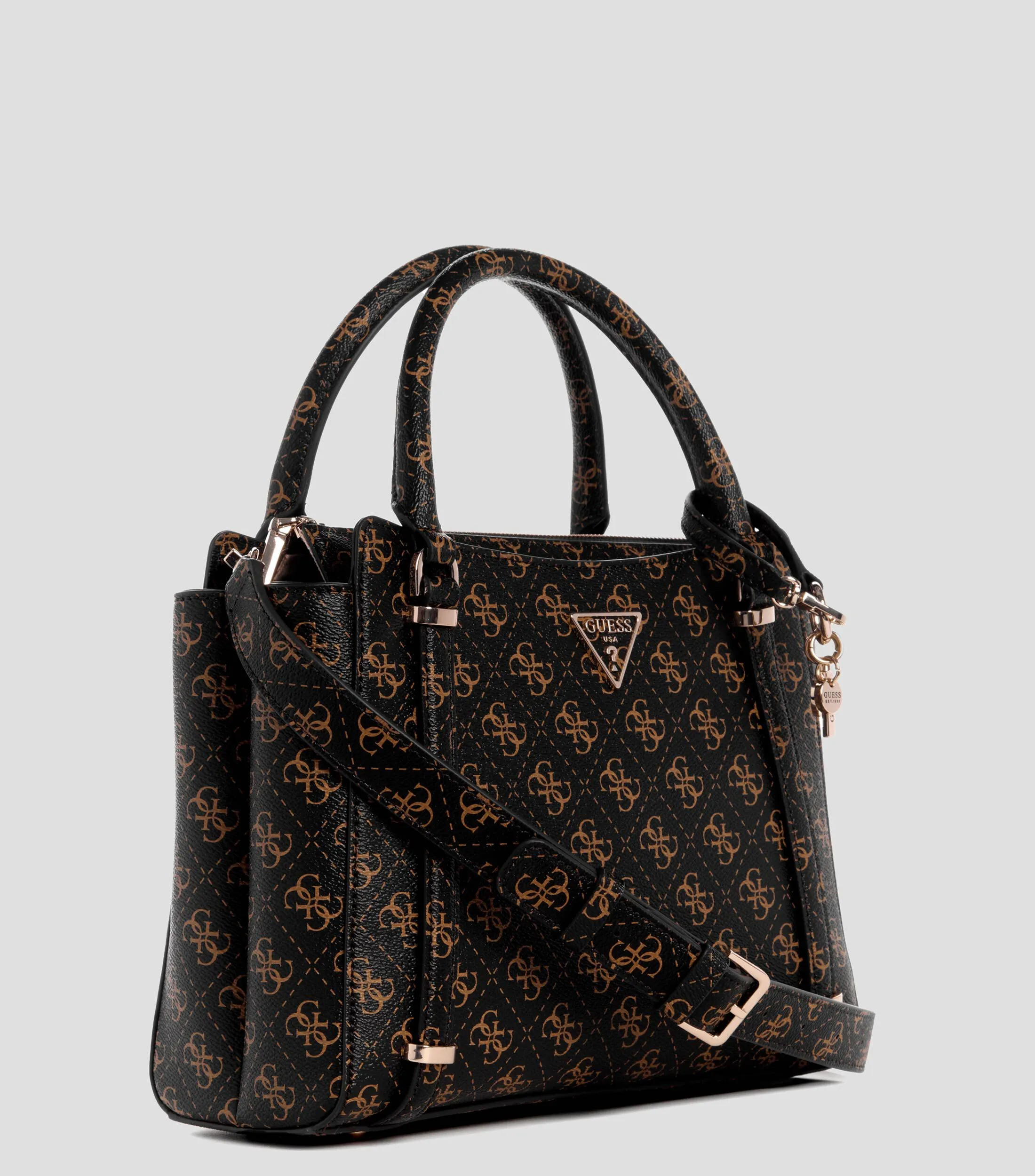 Guess Bolso satchel Daryna monogram Mujer