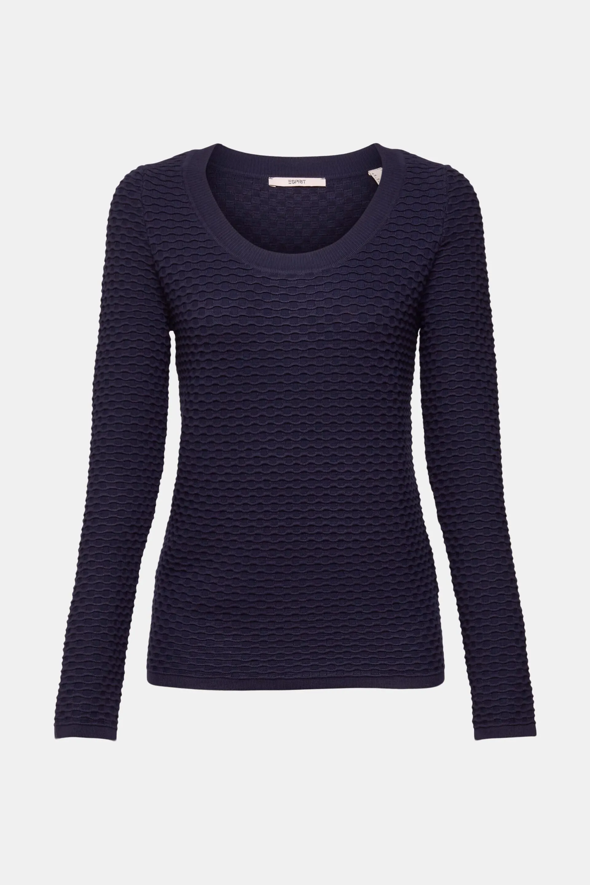 Jersey de cuello redondo con textura