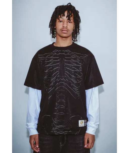 Jersey Fucking Awesome Skeleton Mesh Negra