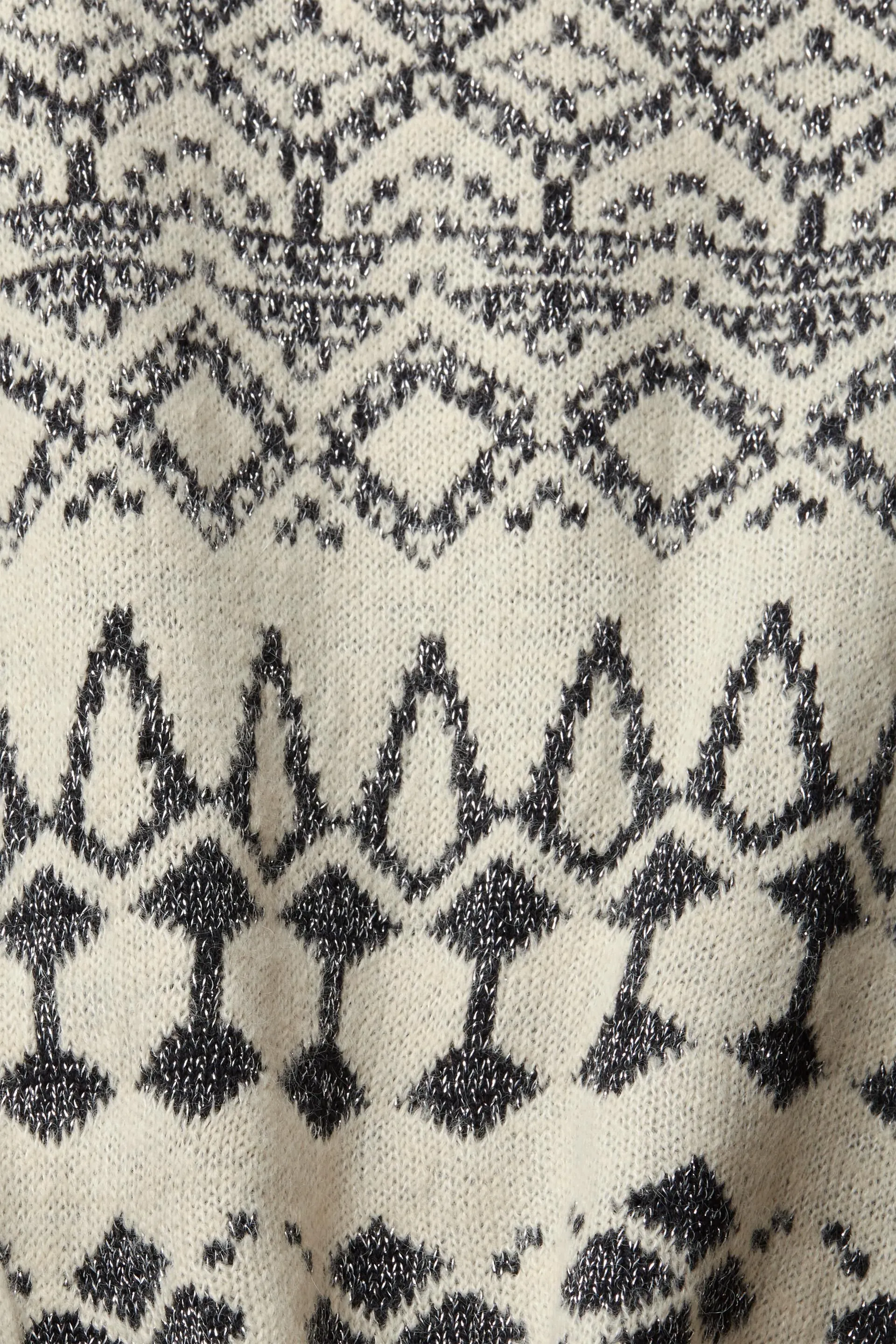 Jersey jacquard con efecto de brillo