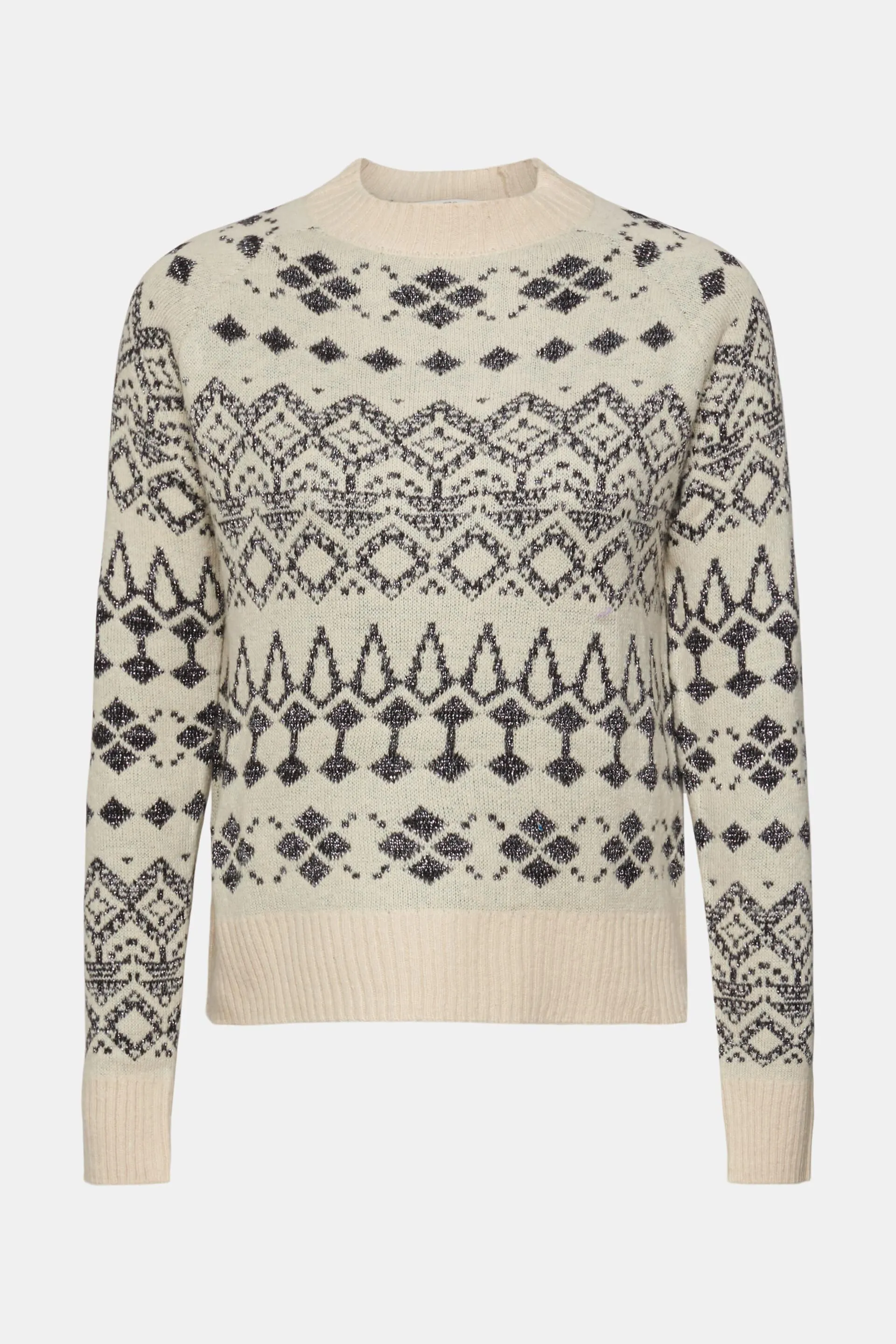 Jersey jacquard con efecto de brillo
