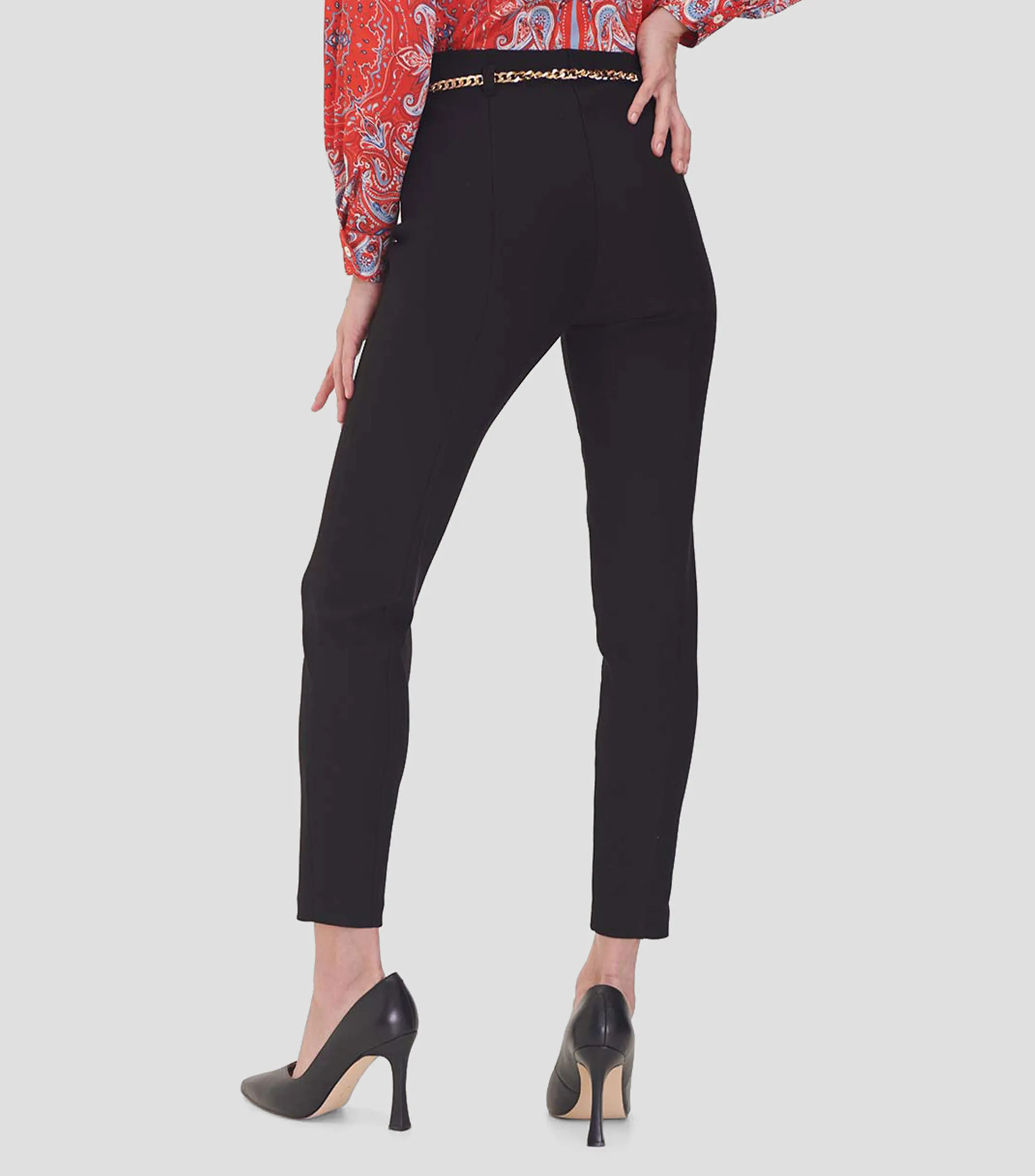 Julio Leggings Tiro Alto Con Cadena Dorada Mujer