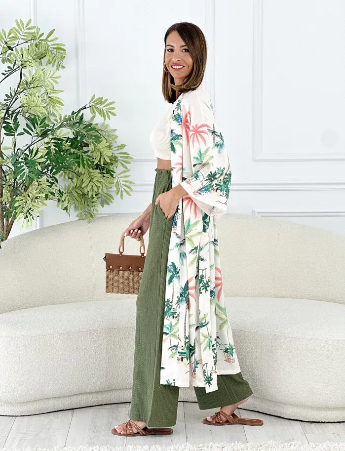 Kimono Bahamas estampado
