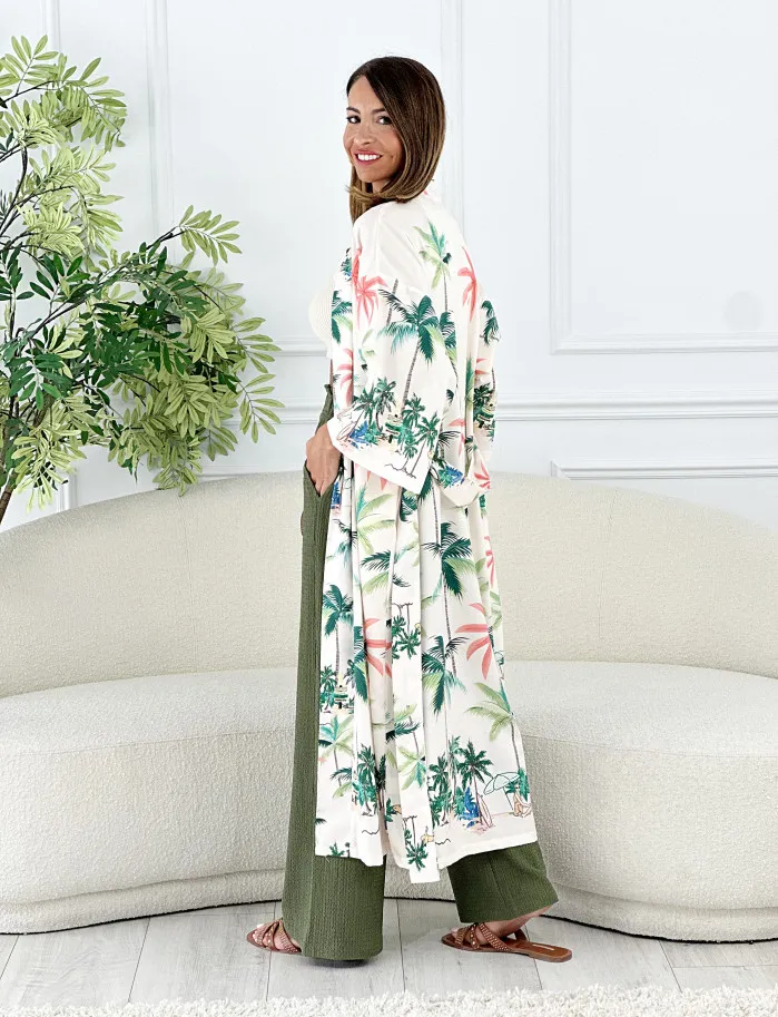 Kimono Bahamas estampado