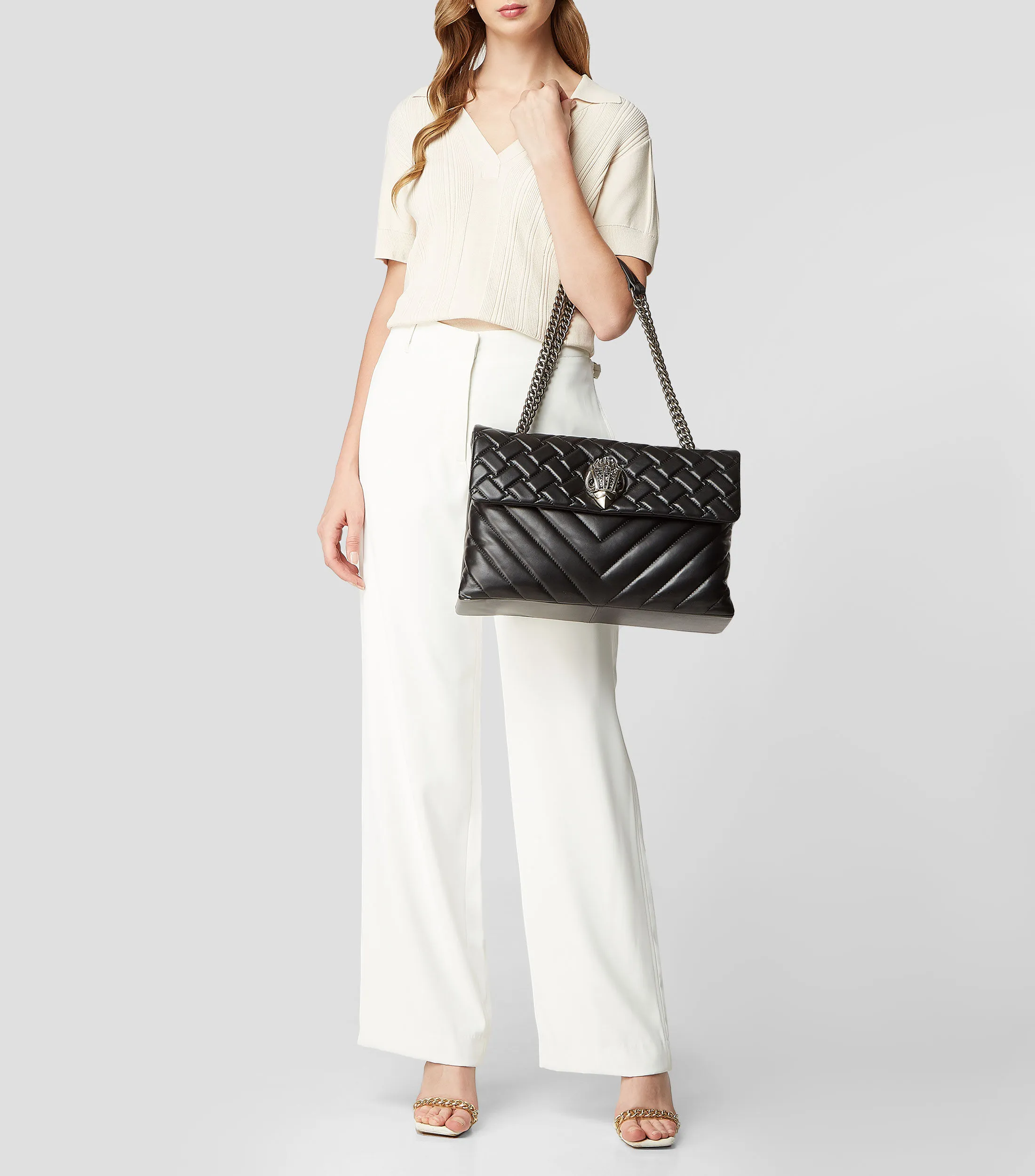 Kurt Geiger Bolso crossbody en piel