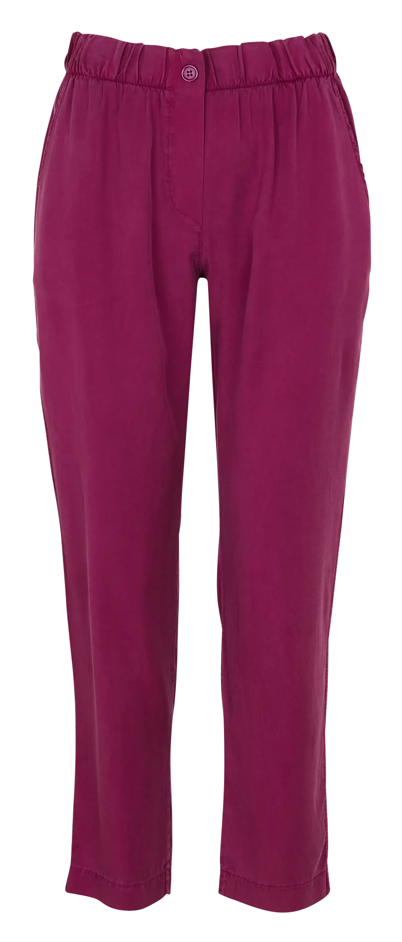 LA FEE MARABOUTEE Pantalón recto tobillero en violeta
