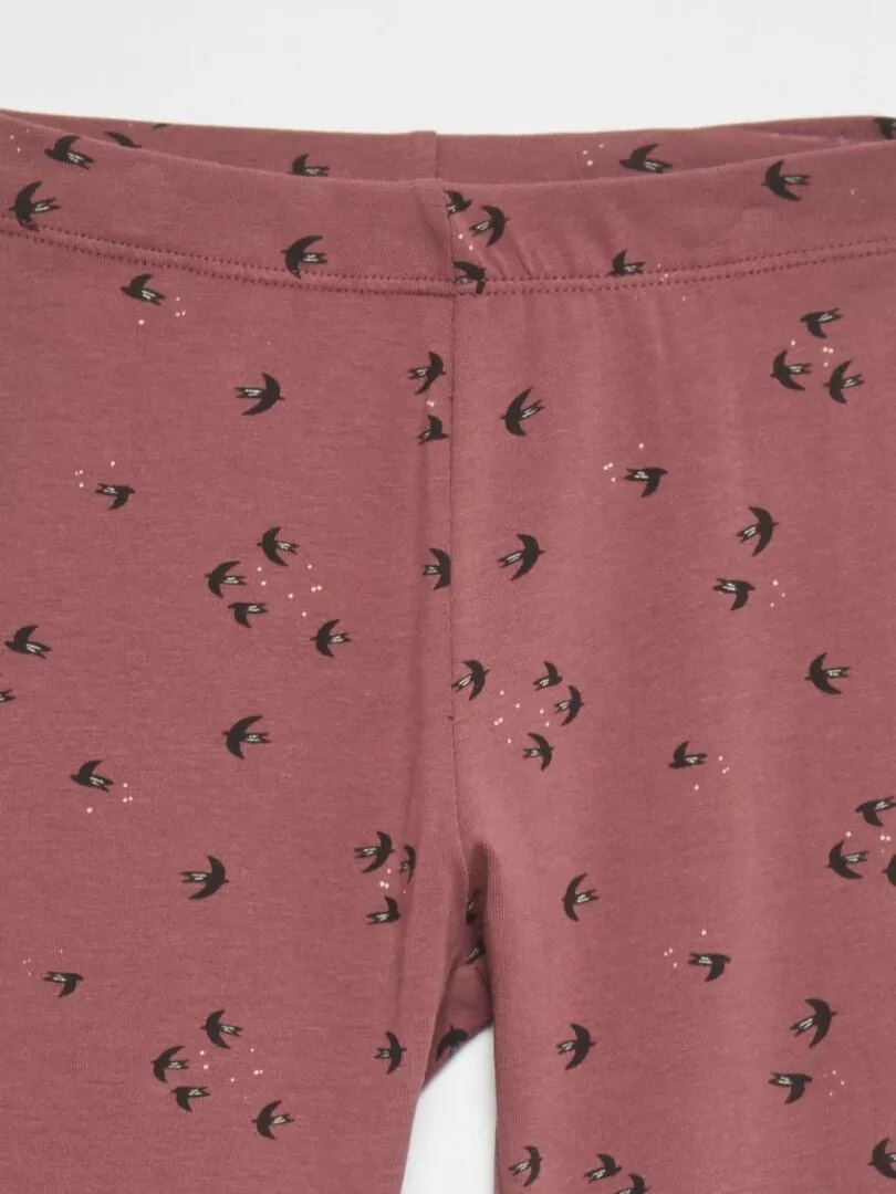 LEGGING LARGO ESTAMPADO  ROSA