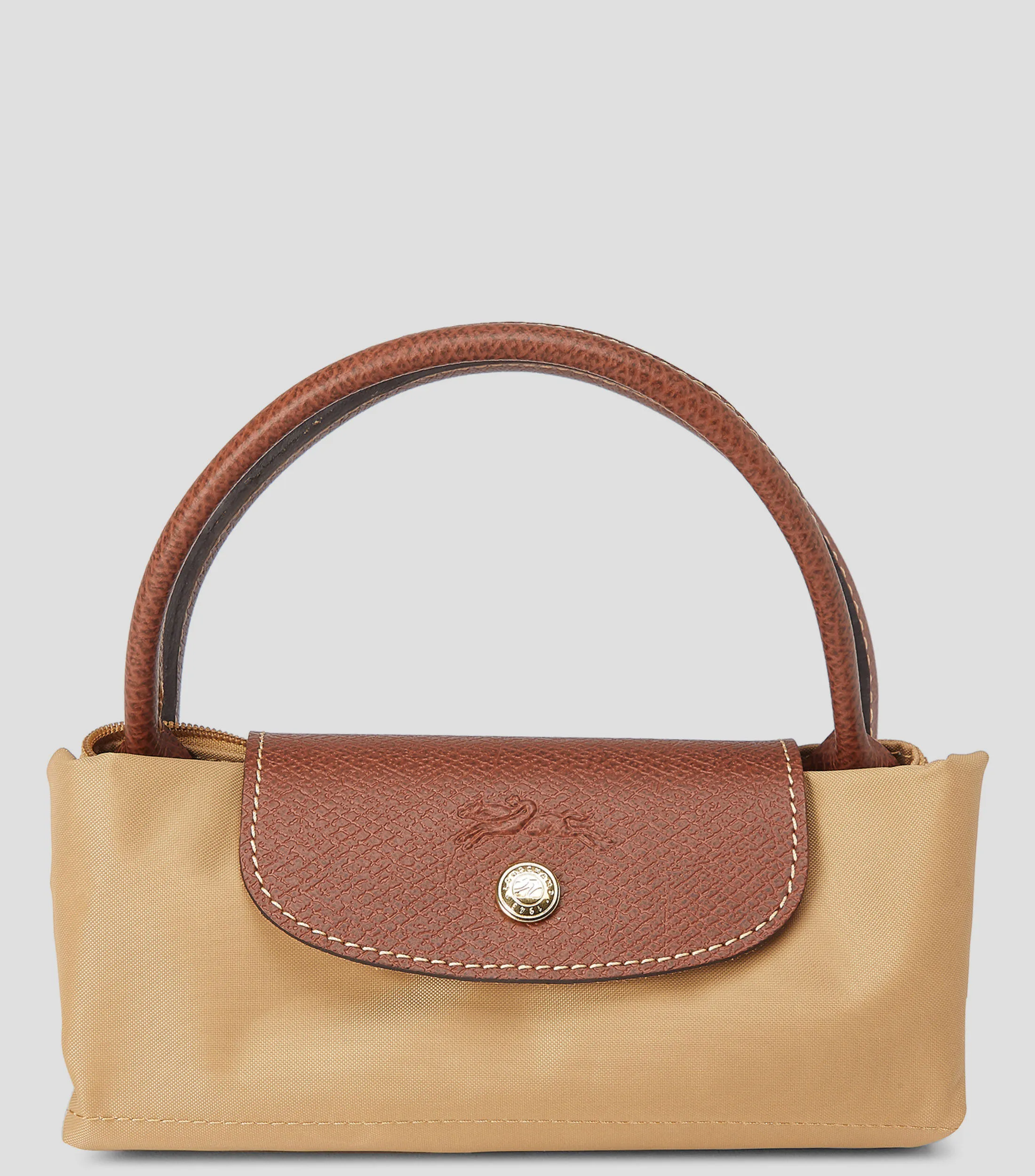 Longchamp Bolso satchel café Mujer