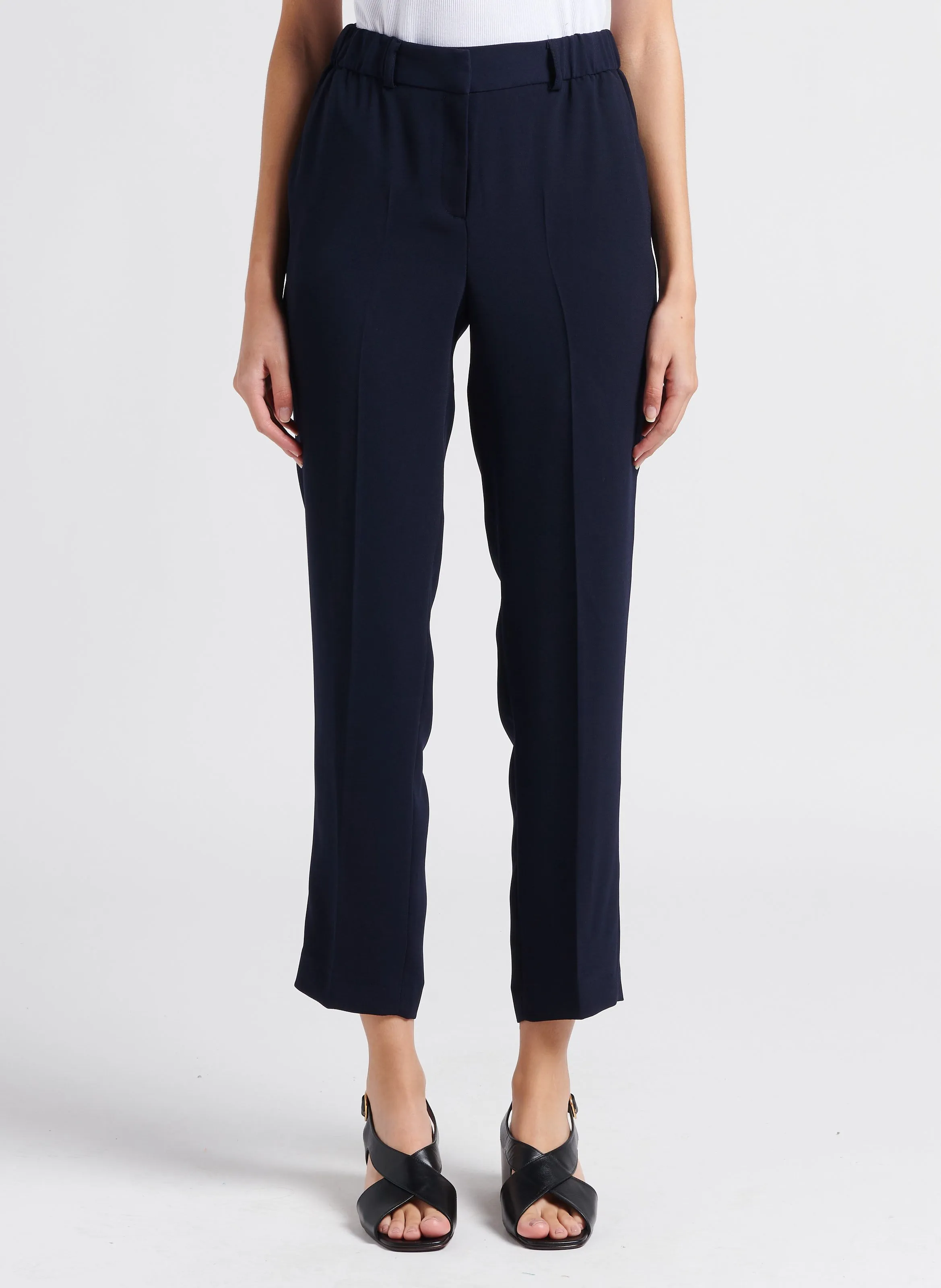 MAISON 123 SABIL  PANTALóN CHINO VAPOROSO EN AZUL