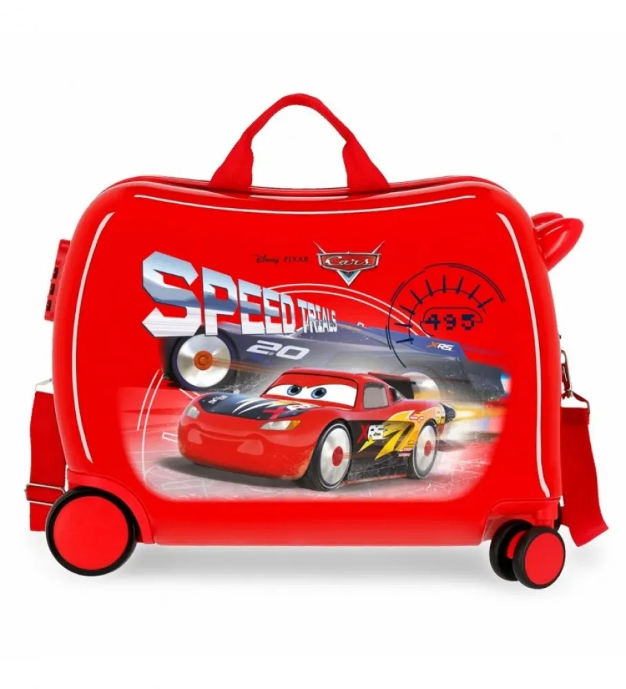 MALETA INFANTIL CARS SPEED TRAILS 2 RUEDAS MULTIDIRECCIONALES ROJO 38X50X20CM