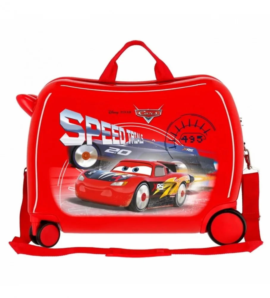 MALETA INFANTIL CARS SPEED TRAILS 2 RUEDAS MULTIDIRECCIONALES ROJO 38X50X20CM