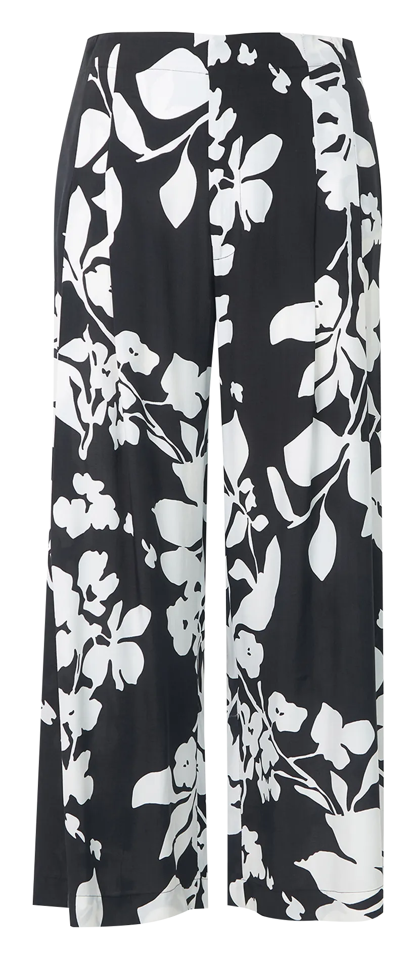 MAT FASHION Pantalón ancho de talle alto con estampado floral en multicolor