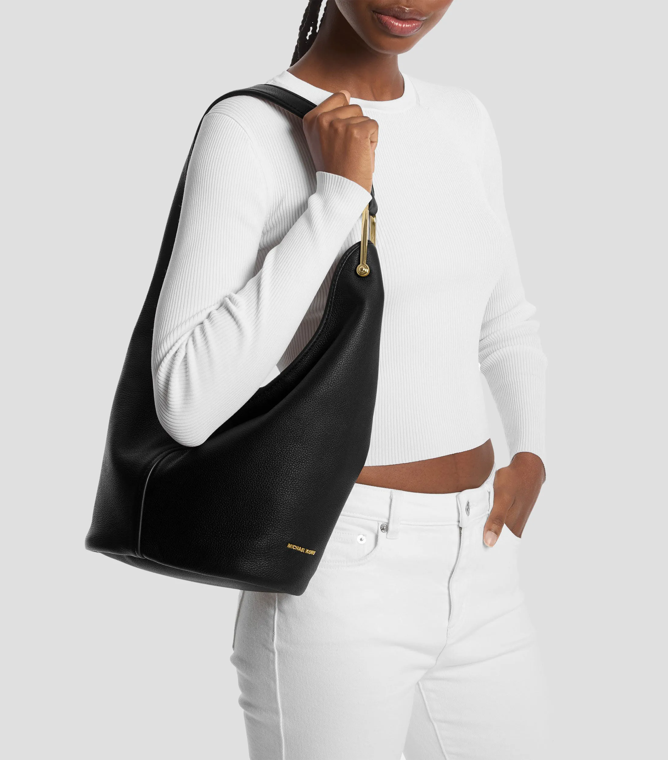 Michael Kors Bolso Hobo en piel liso Mujer
