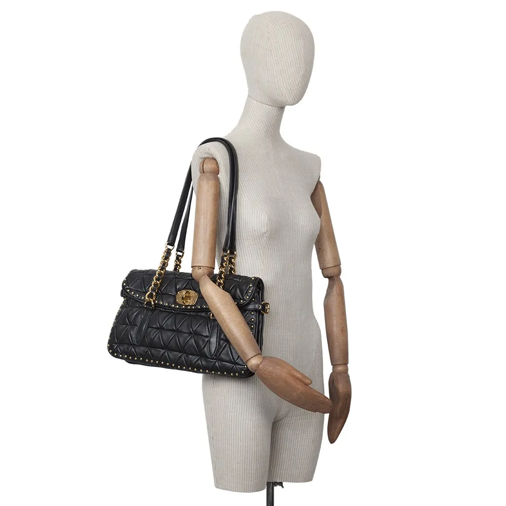 Miu Miu Bolso Acolchado Negro