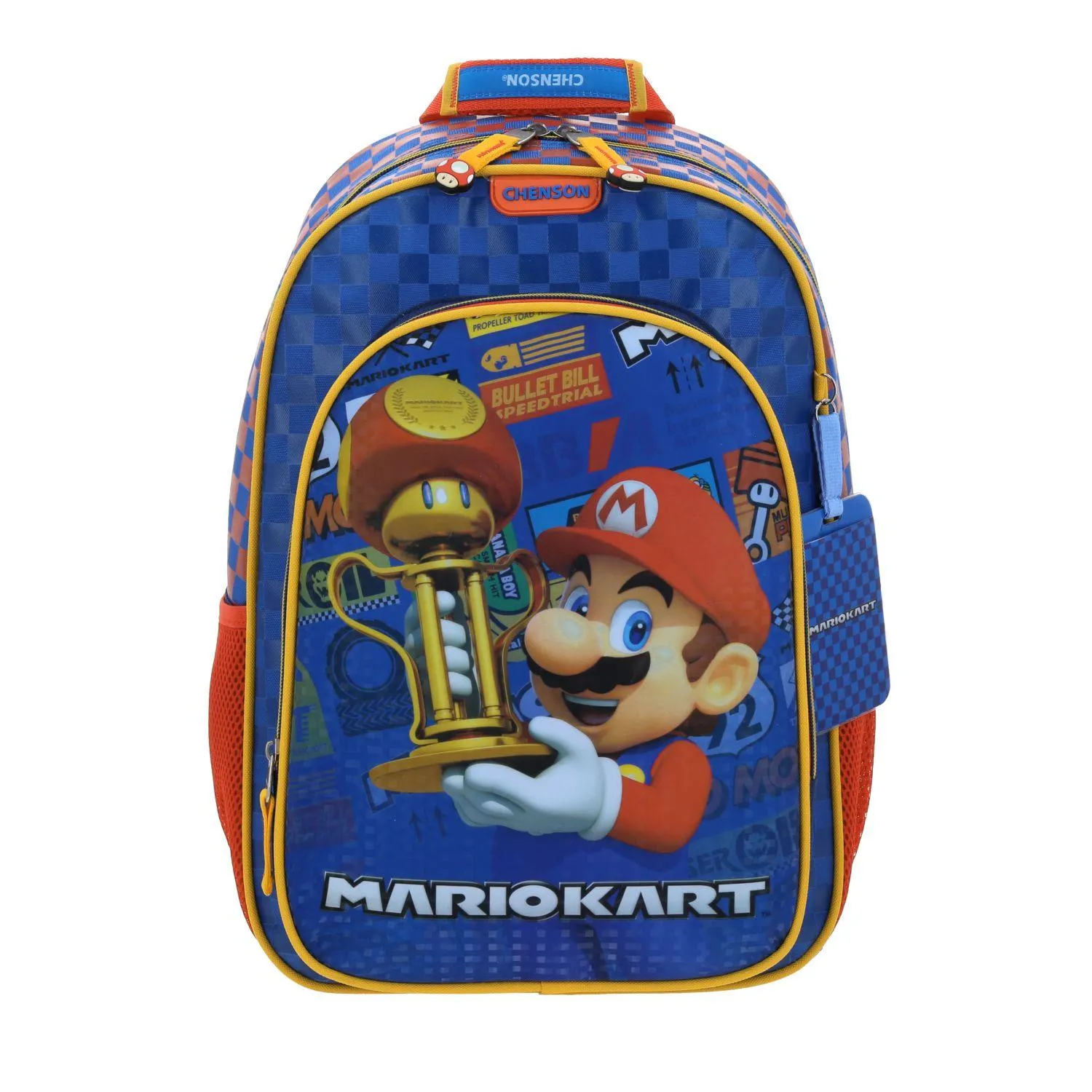 Mochila Azul Mario Bros Para Nio Chenson Veloz