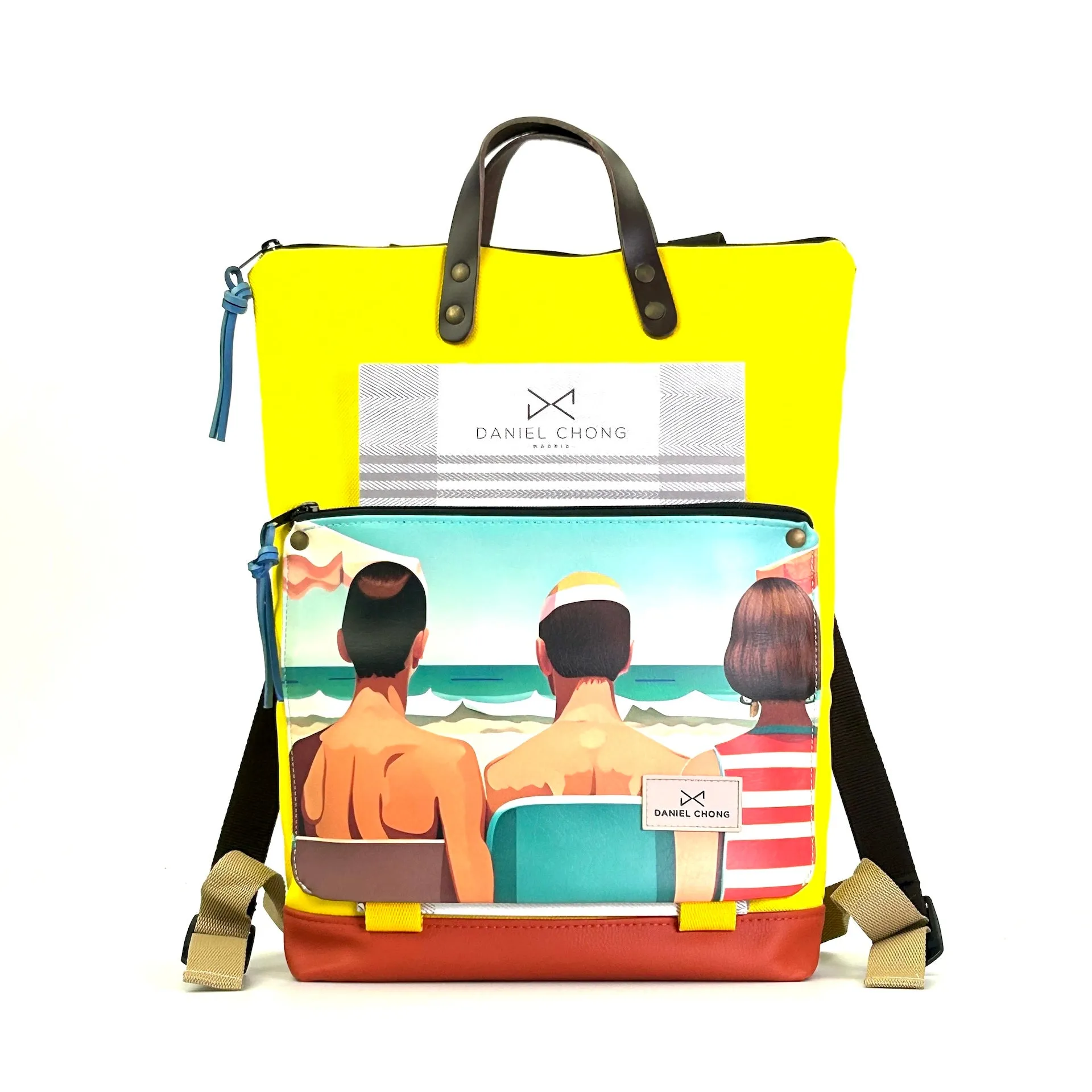 Mochila book holder impermeable Ilustrada by Daniel Chong dz
