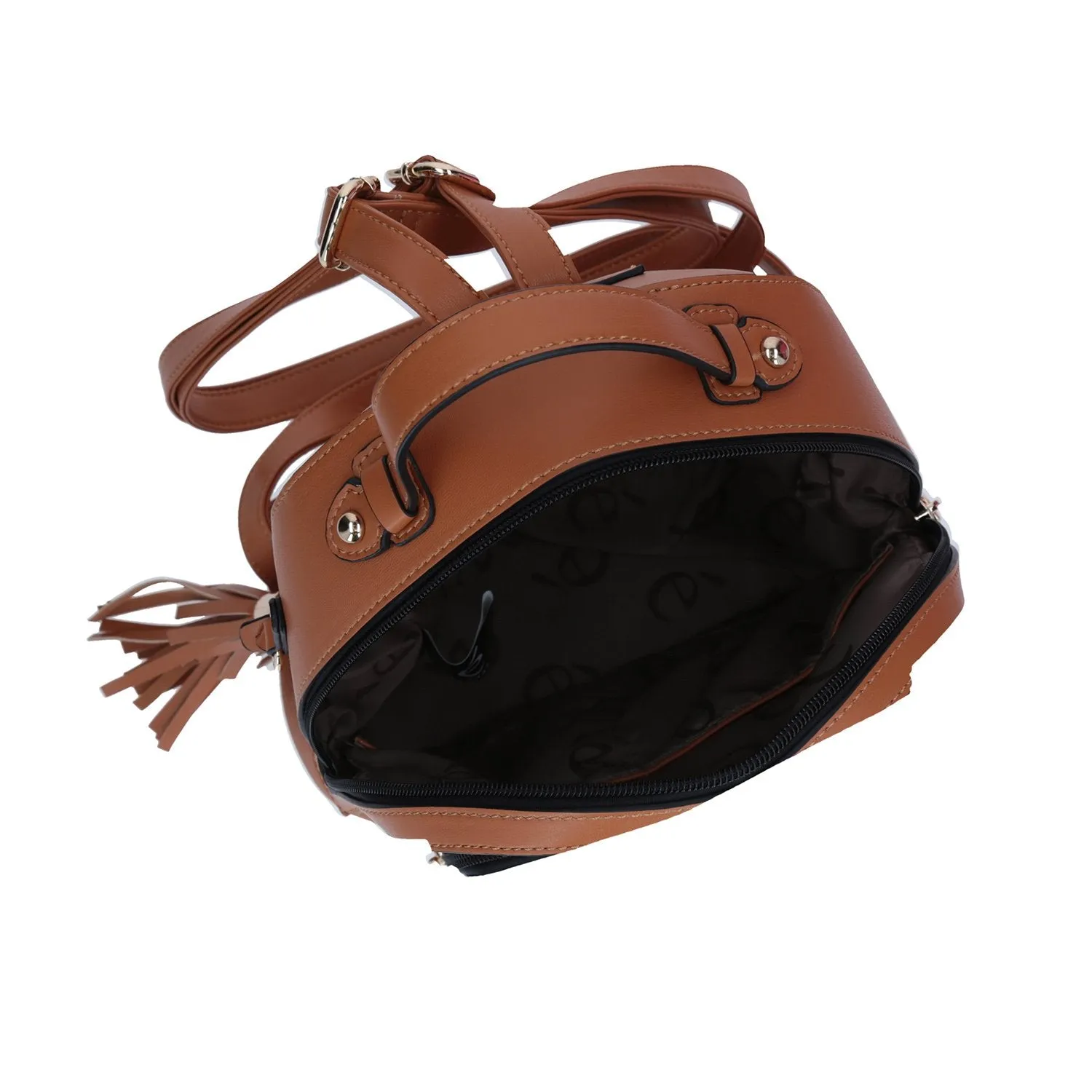 Mochila De Dama Corte Clásico Gorett Café