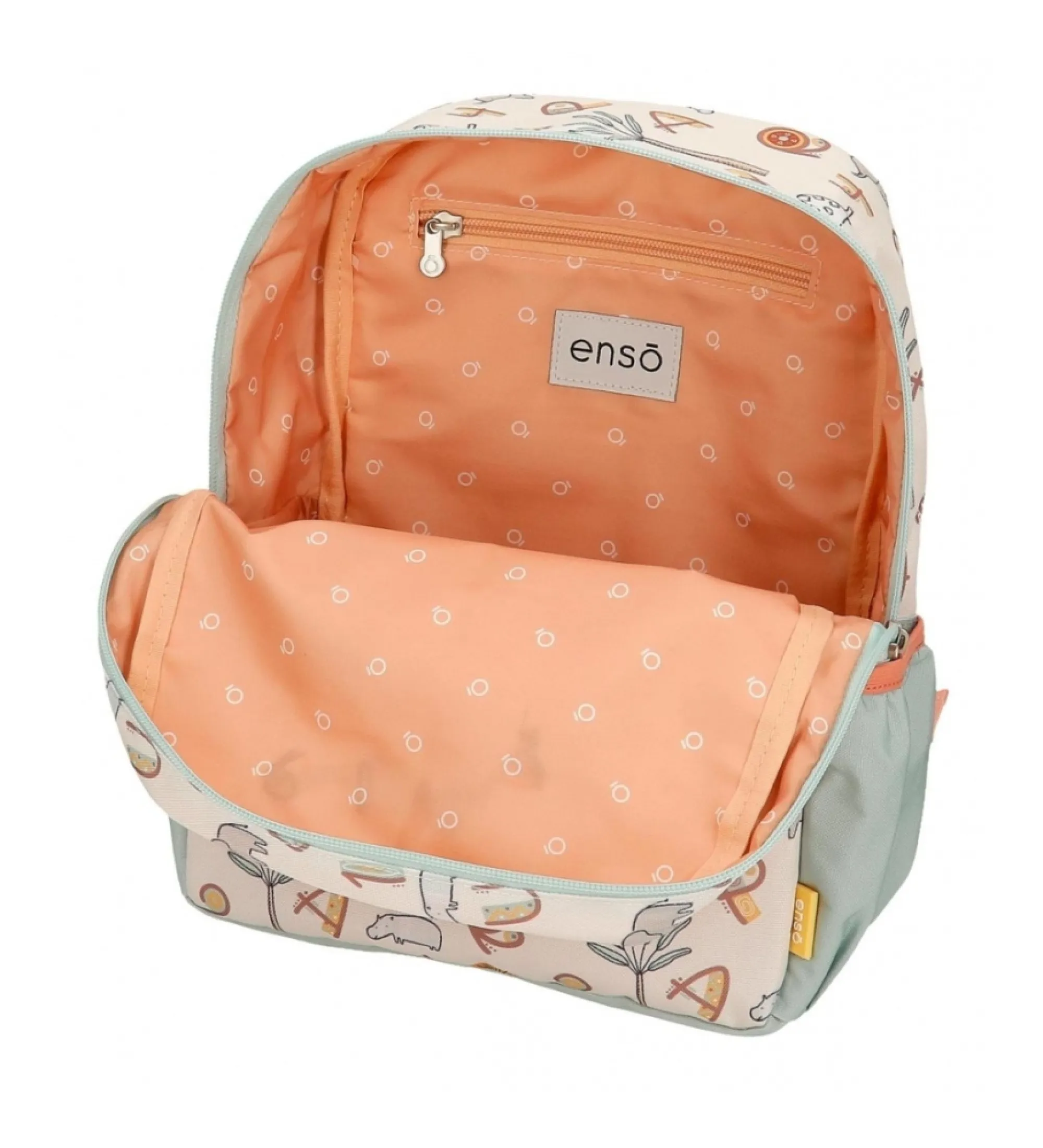 Mochila de paseo Enso Play all day 32 cm con carro multicolor
