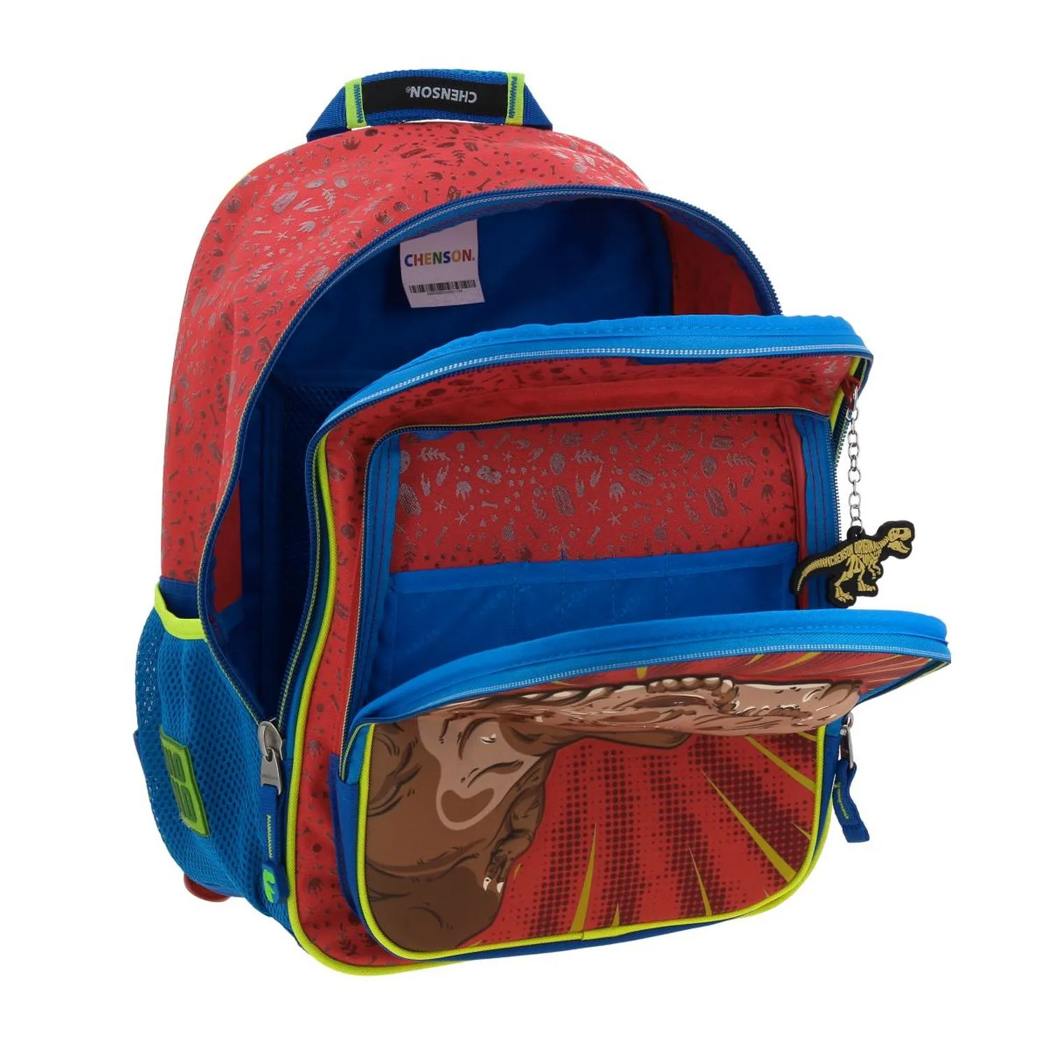 Mochila Roja De Dinosaurio Con Porta Tablet Para Nio Chenson Dicor