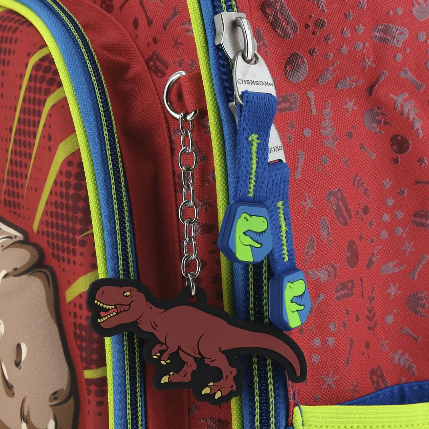 Mochila Roja De Dinosaurio Con Porta Tablet Para Nio Chenson Dicor