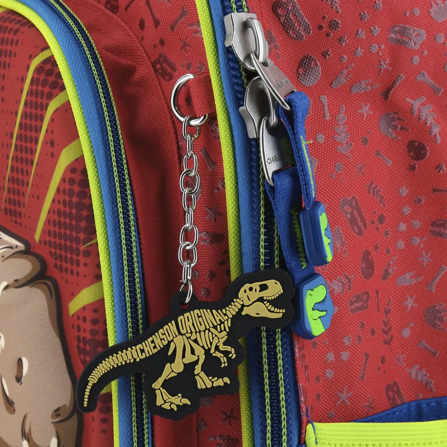 Mochila Roja De Dinosaurio Con Porta Tablet Para Nio Chenson Dicor