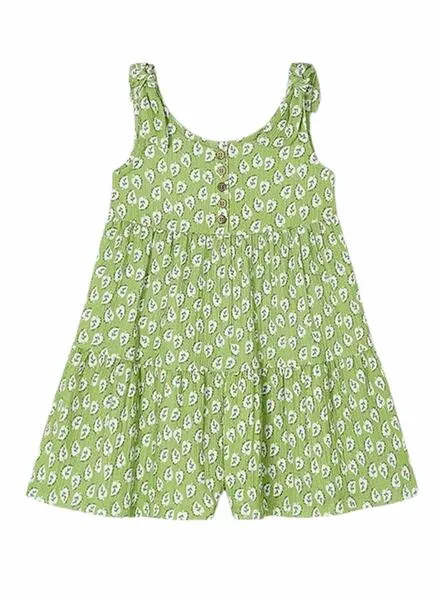 Mono Mayoral Estampado Nudos Verde Para Niña