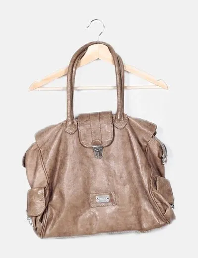 MUU Bolso marrón detalle asas
